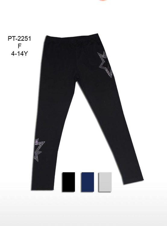 Picture of PT2251 GIRLS FANCY HIGH QUALITY FULL LENGTH LEGGINGS